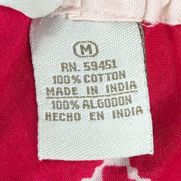 Jane Ashley Vintage Red White Sequin Boho Skirt Size M - Picture 7 of 8